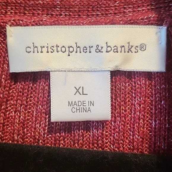 Christopher & Banks Rusty Maroon Knit Shrug Sweater - Picture 2 of 2